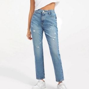 NWT Good American Good Classic High Rise Distressed Jeans
